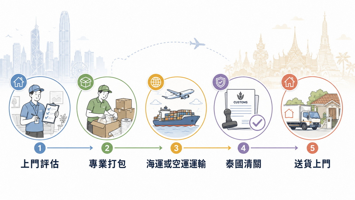 香港 泰國 搬屋 流程 示意 香港 泰國 搬屋 流程 示意