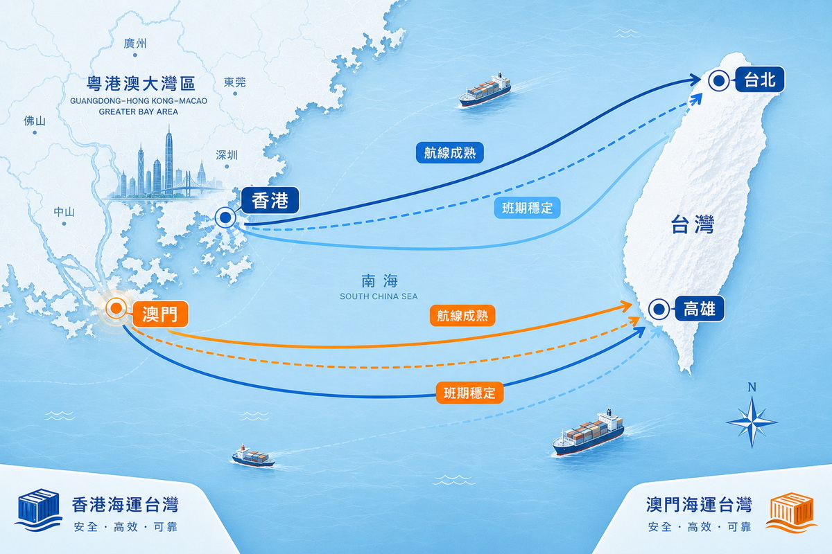香港海運台灣 Vs 澳門到台灣海運公司：哪家更划算？