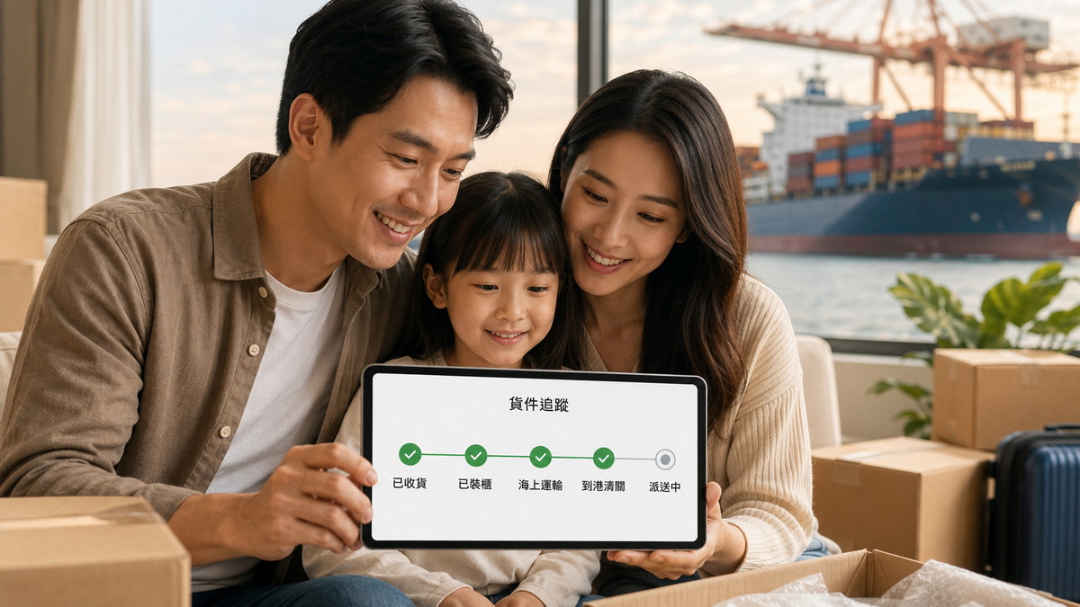 國際搬家貨件追蹤系統用戶體驗