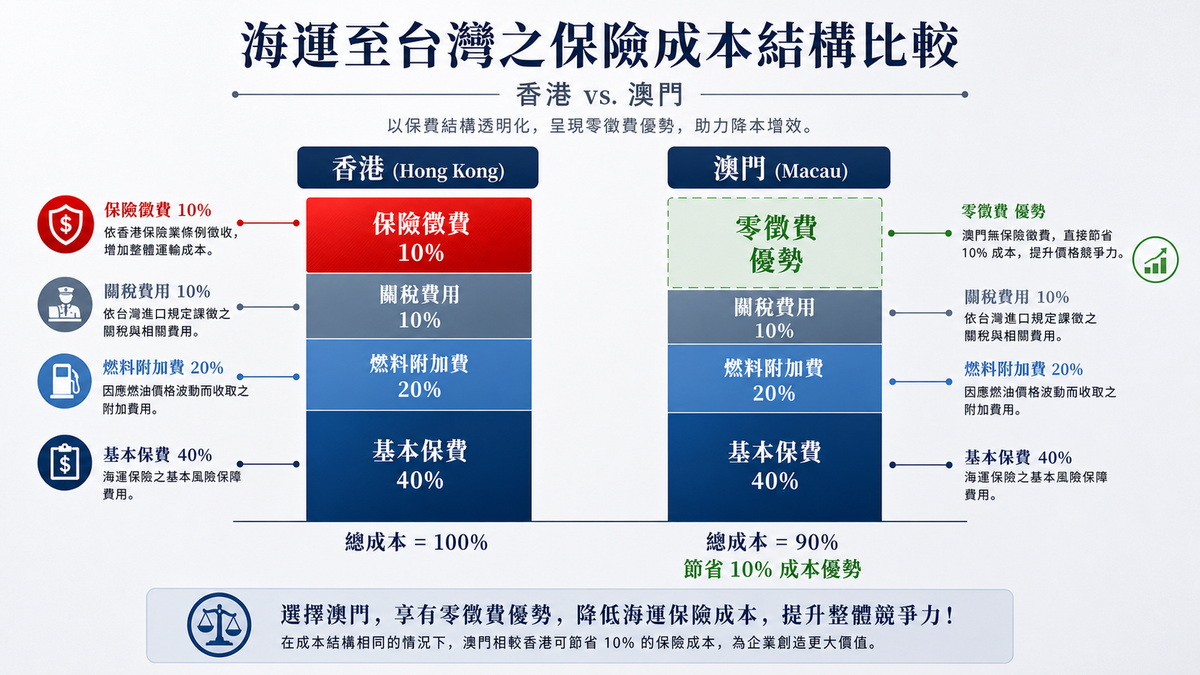 香港澳門保費成本結構拆解圖